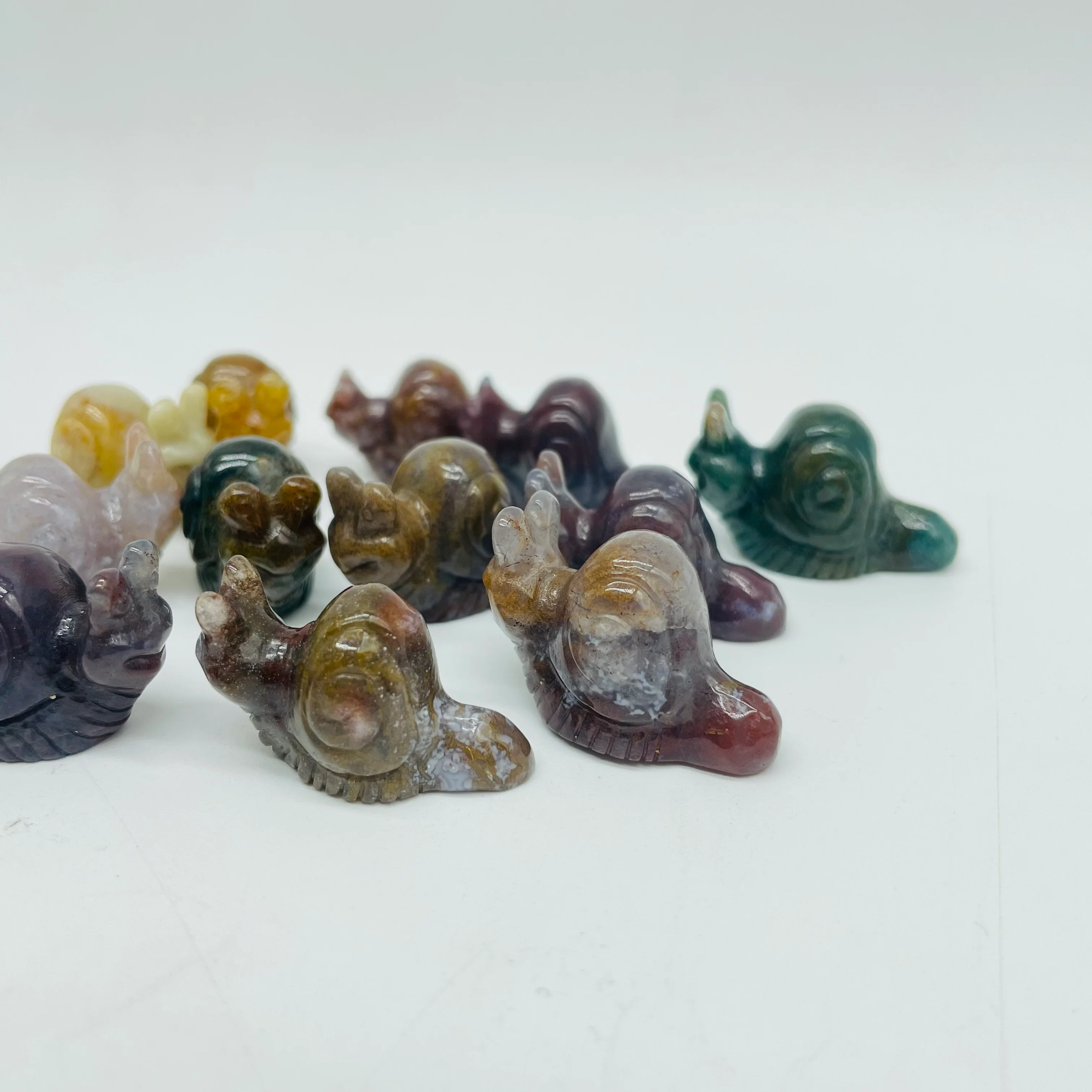 Ocean Jasper Snails Carving Wholesale - Image 3