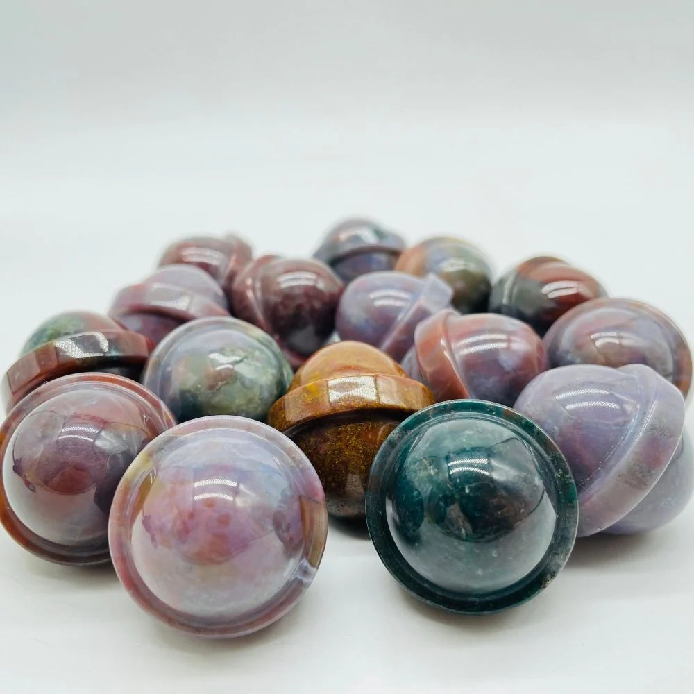 Ocean Jasper UFO Universe Shape Sphere Carving Wholesale - Image 3