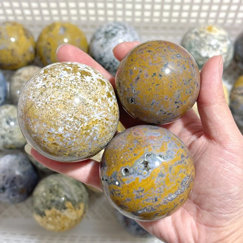 25 Pieces Beautiful Ocean Jasper Spheres - Image 6