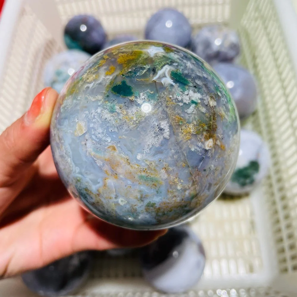 18 Pieces Colourful Ocean Jasper Sphere Ball - Image 3