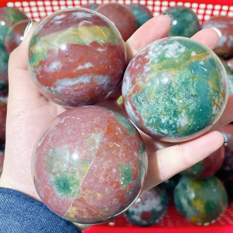 2-2.6in Colorful Ocean Jasper Spheres Wholesale