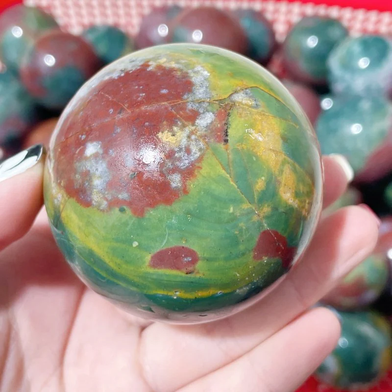 2-2.6in Colorful Ocean Jasper Spheres Wholesale - Image 3
