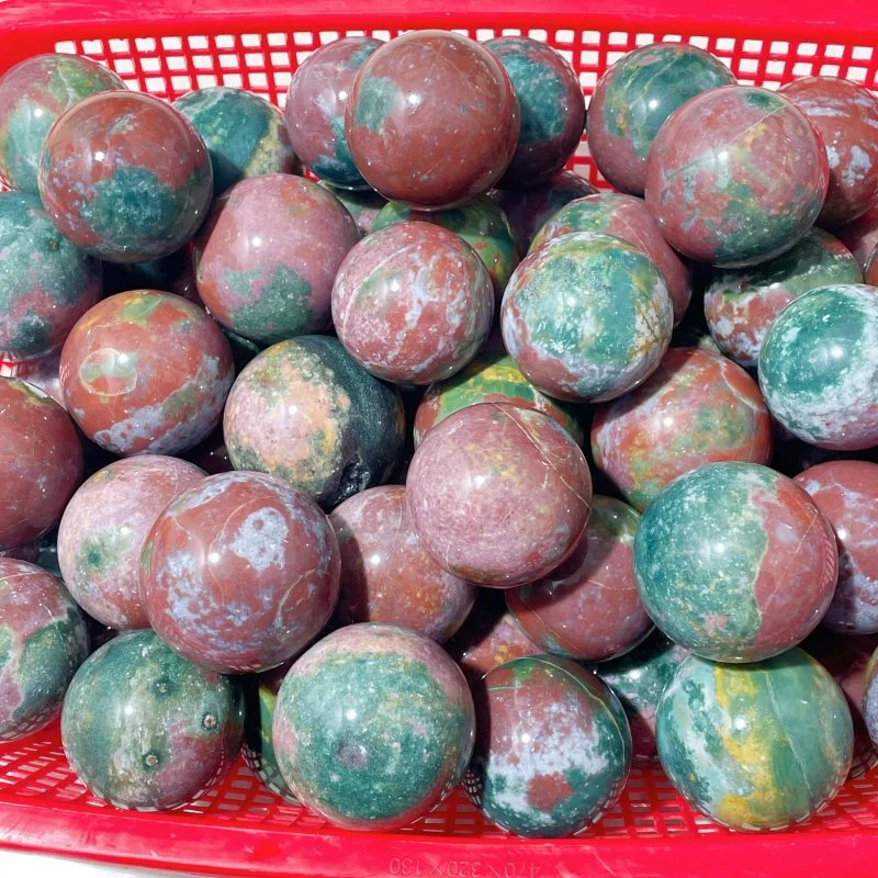 2-2.6in Colorful Ocean Jasper Spheres Wholesale - Image 5