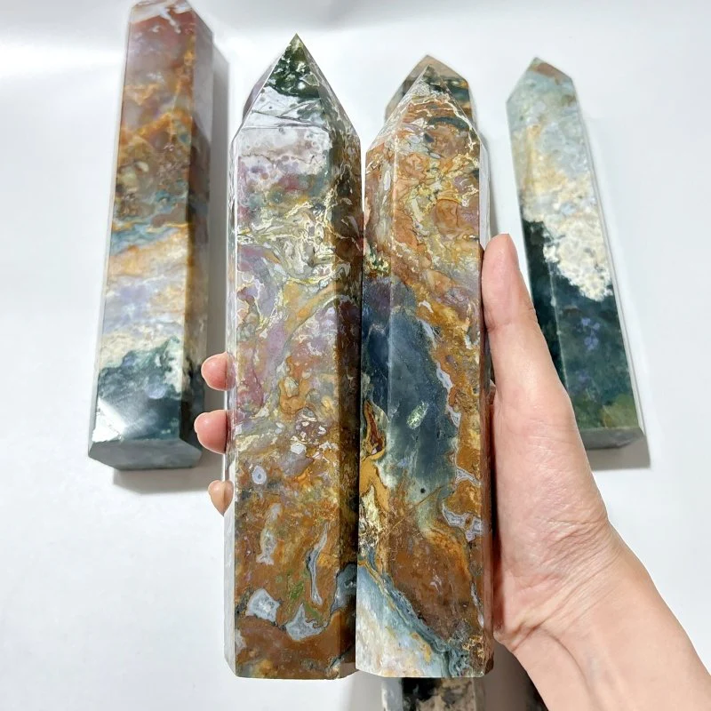 8 Pieces Large Ocean Jasper Points - Image 5
