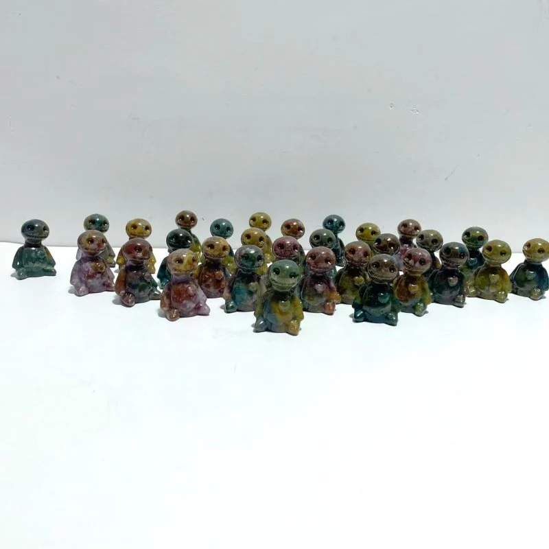 30 Pieces Ocean Jasper Voodoo Doll Carving