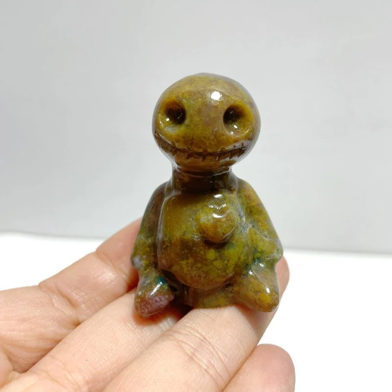 30 Pieces Ocean Jasper Voodoo Doll Carving - Image 3