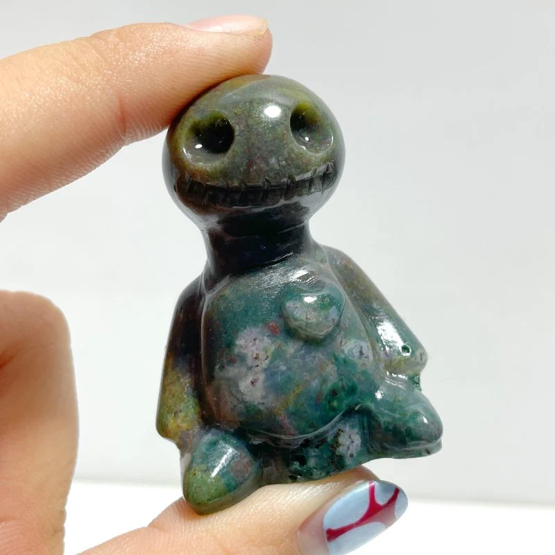 30 Pieces Ocean Jasper Voodoo Doll Carving - Image 4