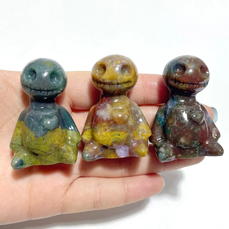 30 Pieces Ocean Jasper Voodoo Doll Carving - Image 5