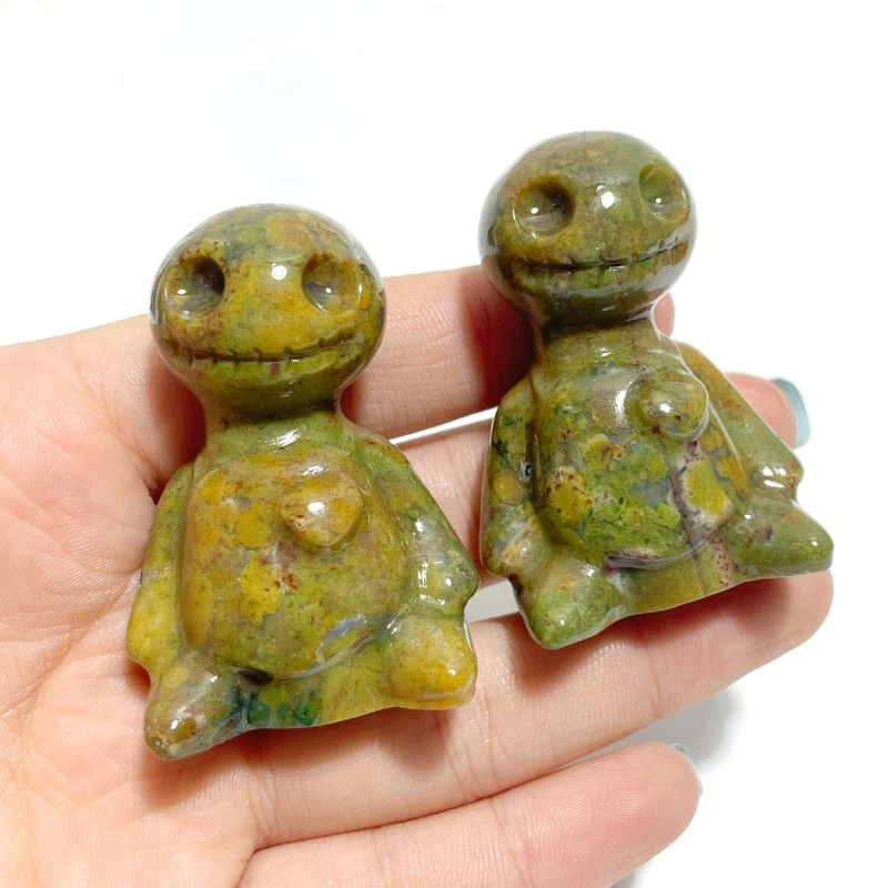 30 Pieces Ocean Jasper Voodoo Doll Carving - Image 6