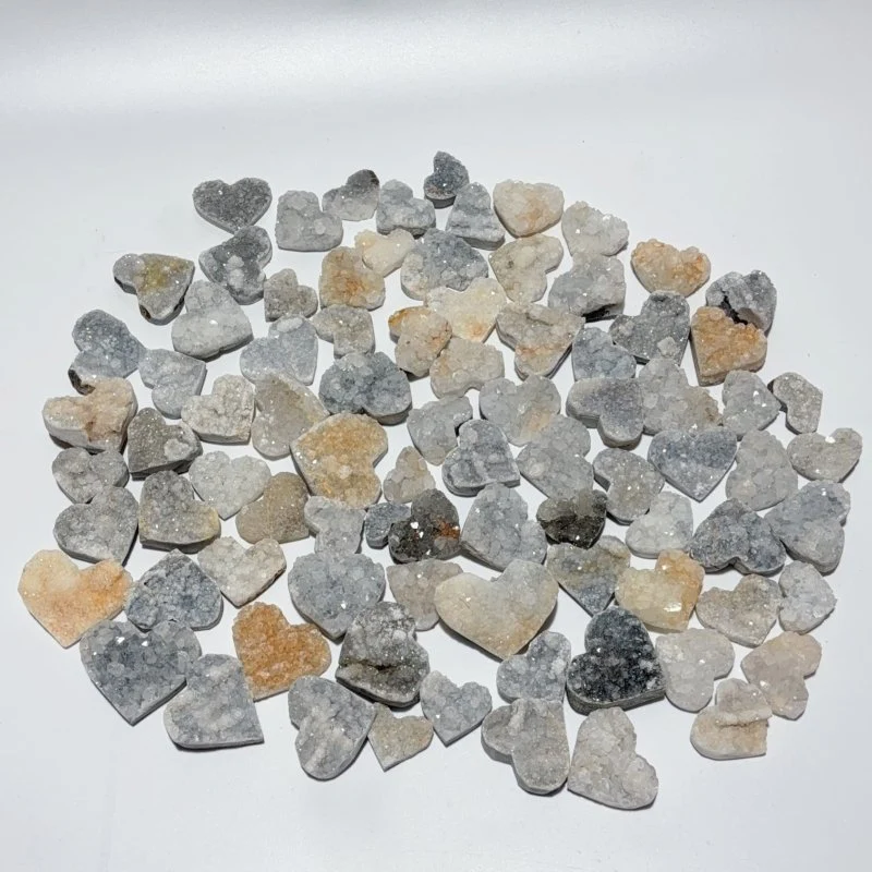 85 Pieces One-sided Quartz Crystal Cluster Heart - Image 6