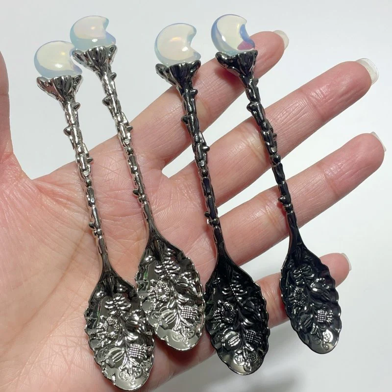 Opalite Mini Moon Coffee Spoon Wholesale - Image 2