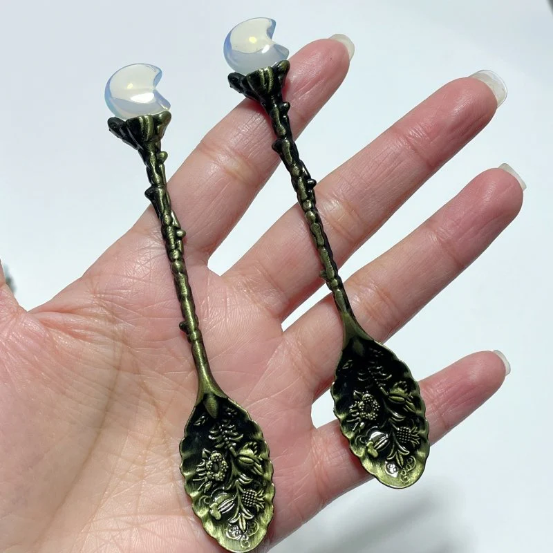 Opalite Mini Moon Coffee Spoon Wholesale - Image 3