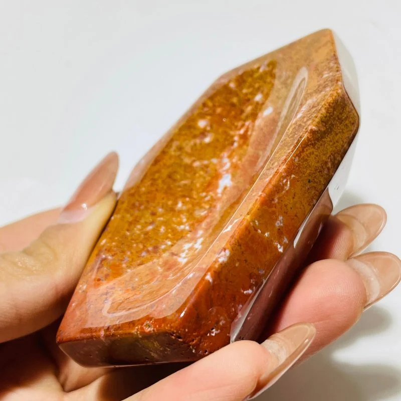 Orange Ocean Jasper Bowl Coffin Wholesale - Image 4