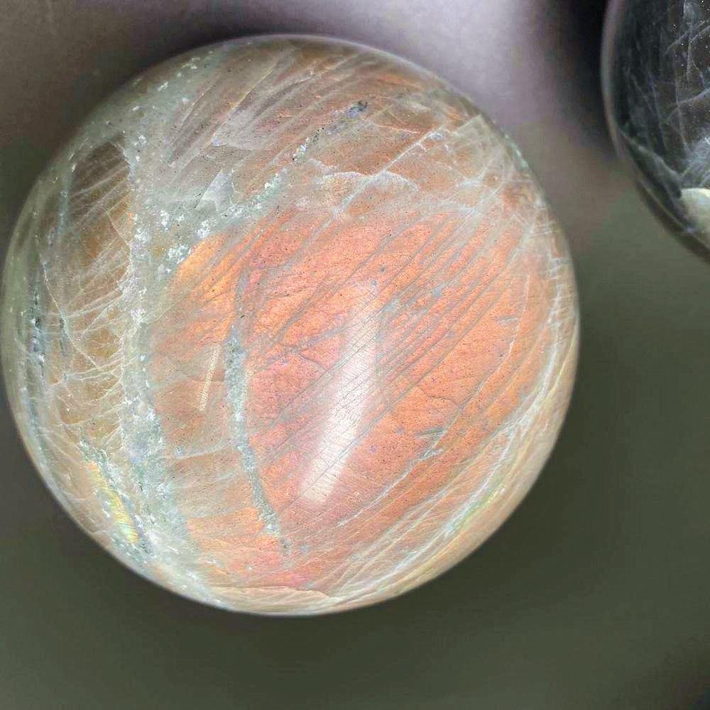 Orange&Purple Labradorite Sphere Quartz Wholesale - Image 5
