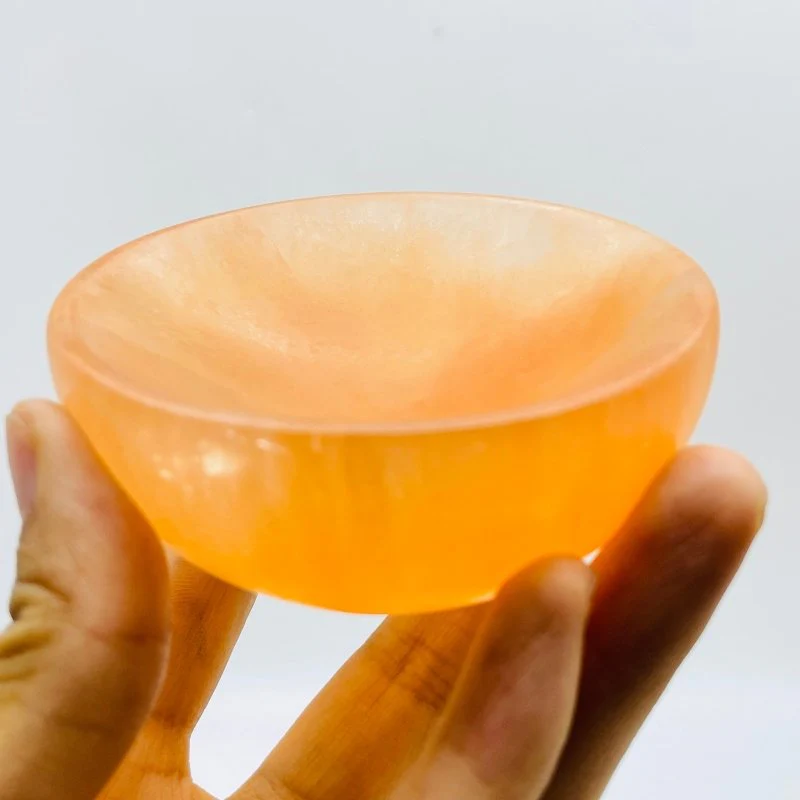 Natural Orange Selenite Bowl Wholesale - Image 2