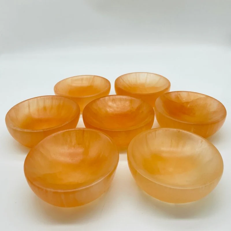 Natural Orange Selenite Bowl Wholesale - Image 3