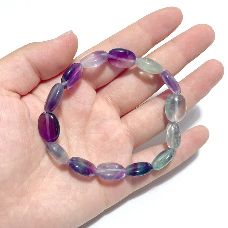 Oval Shape Fluorite Bracelet Wholesale - Image 4