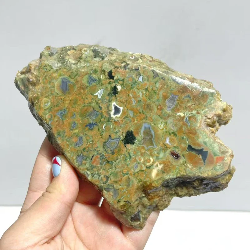 11 Pieces Peacock Eye Rain Forest Jasper Slab - Image 5