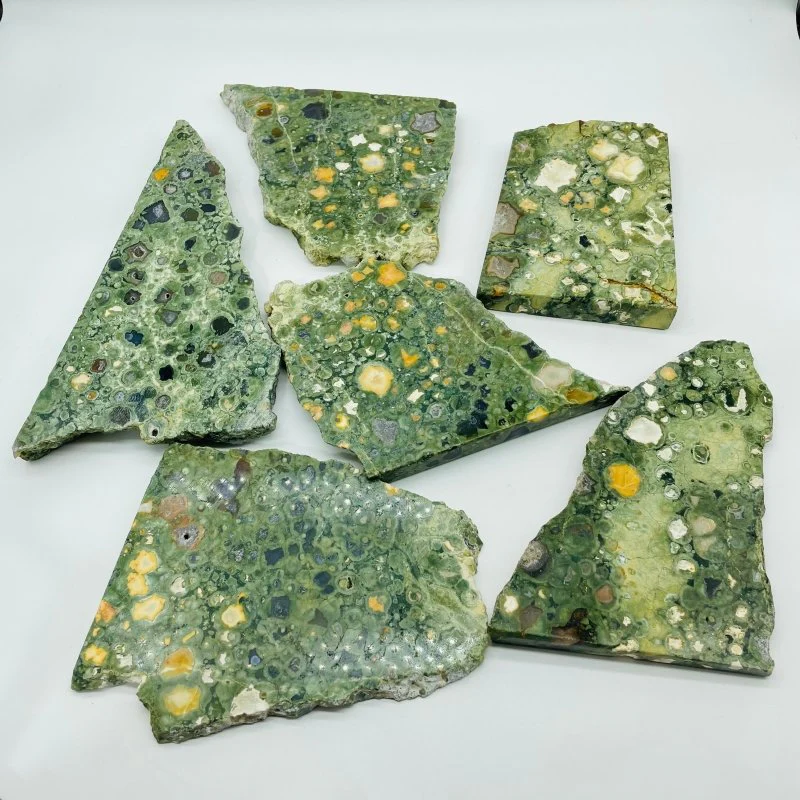 Large Peacock Eye Rain Forest Jasper Slab Wholesale - Image 4