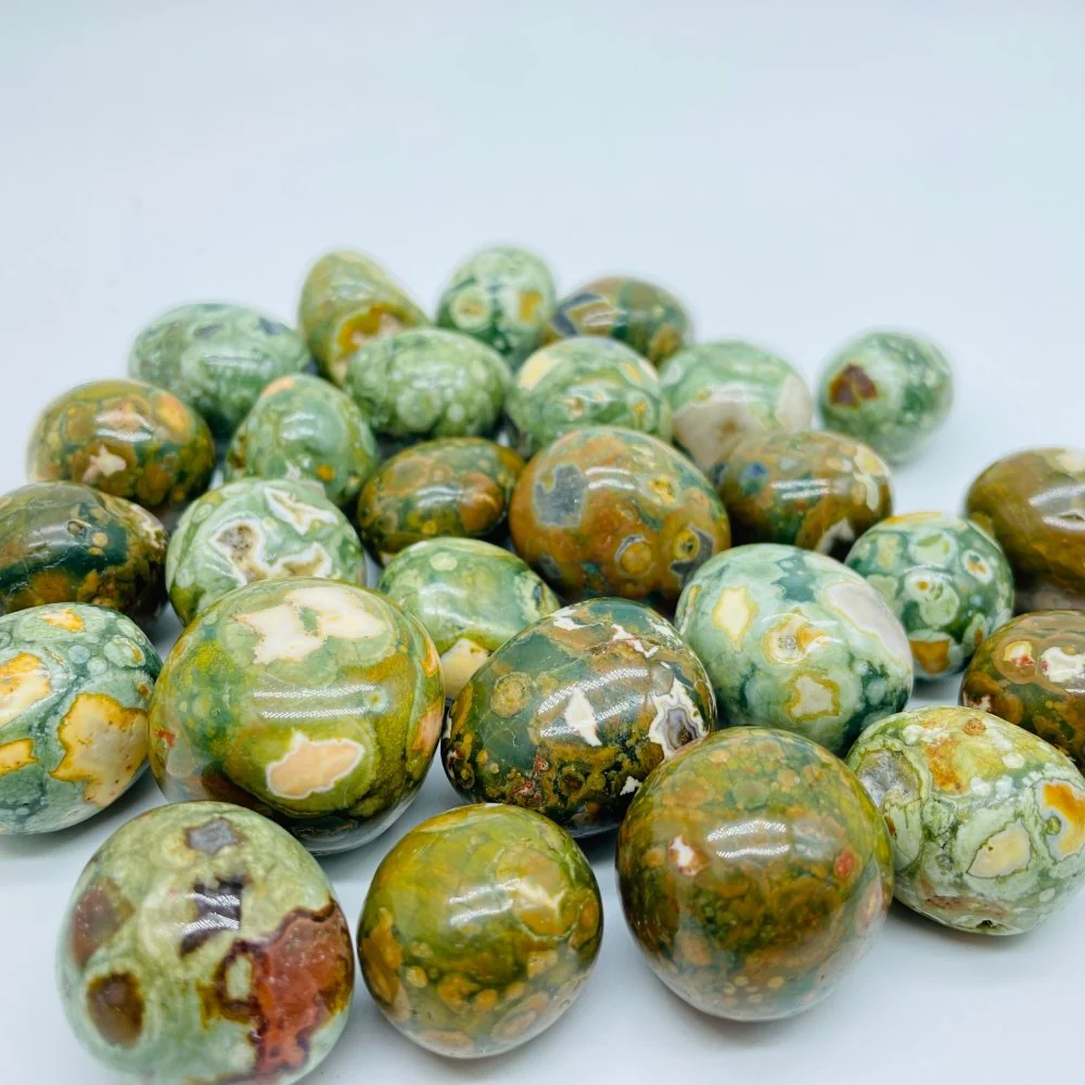 Peacock Eye Rain Forest Jasper Tumbled Wholesale - Image 2