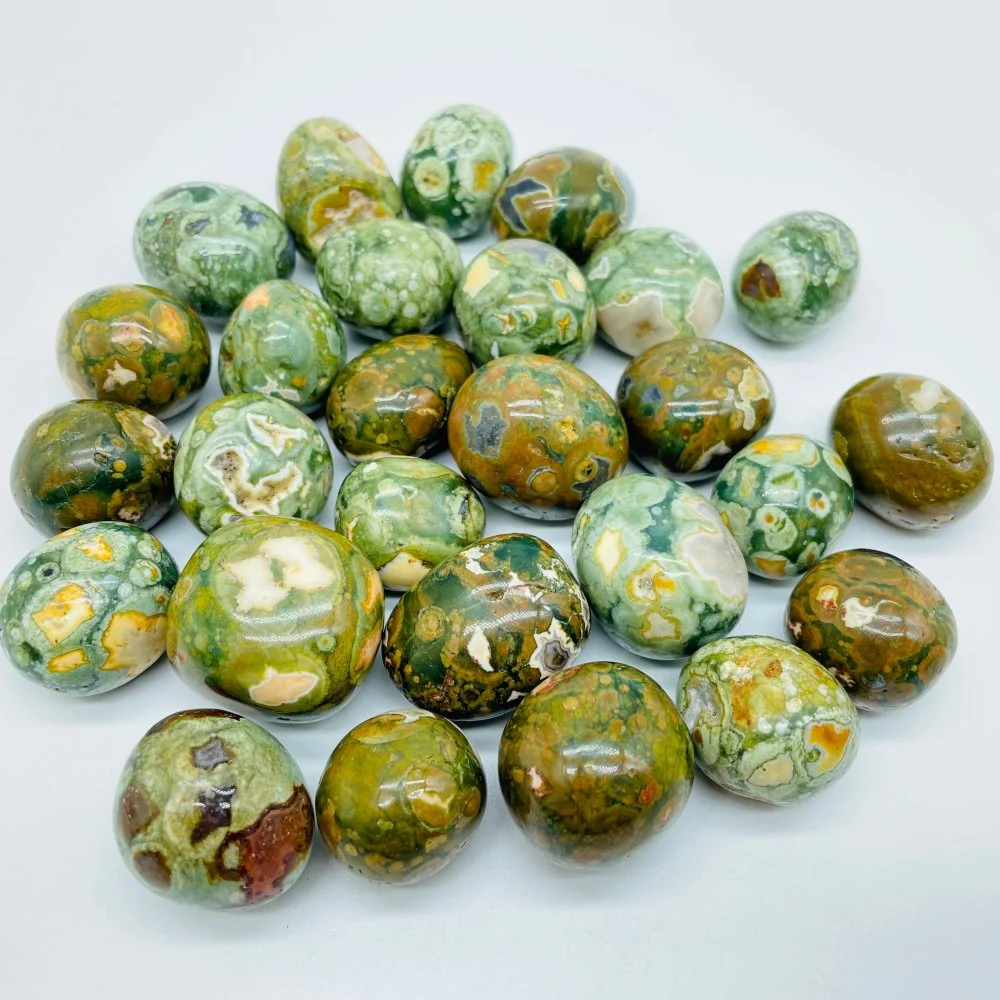 Peacock Eye Rain Forest Jasper Tumbled Wholesale - Image 3