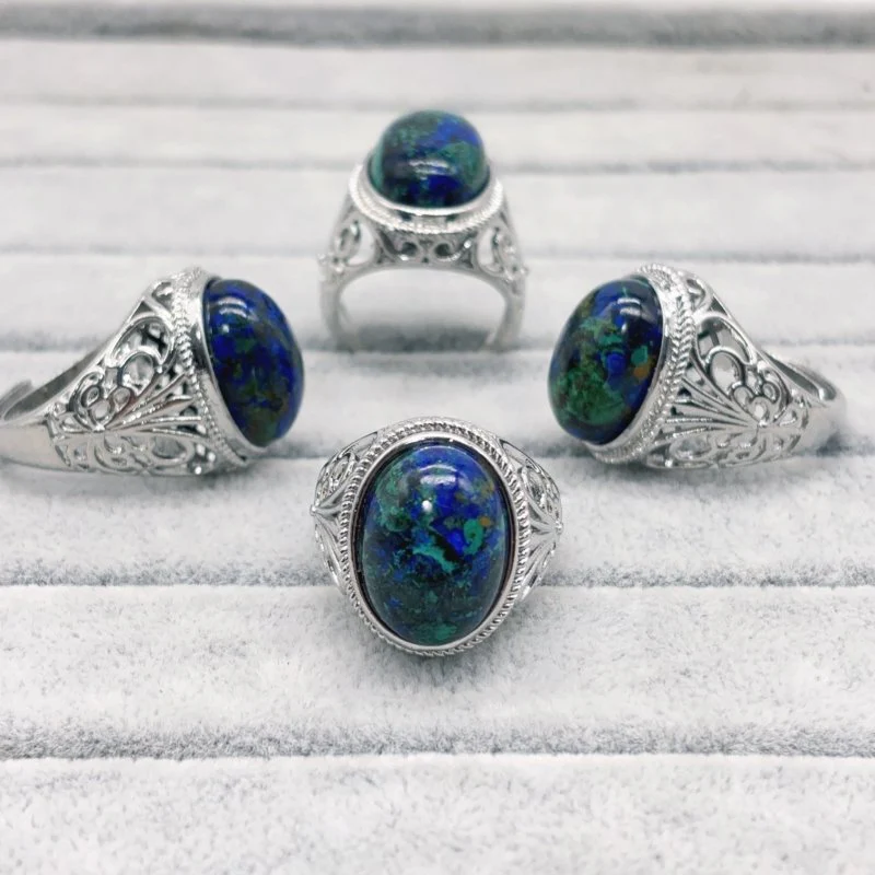 Beautiful Phoenix Pine Stone Ring Wholesale - Image 3
