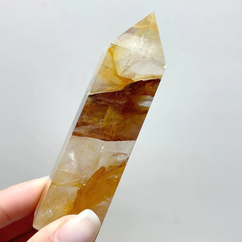 53 Pieces High Quality Fat Golden Hematiod Quartz Tower Points Fire Quartz - Image 6
