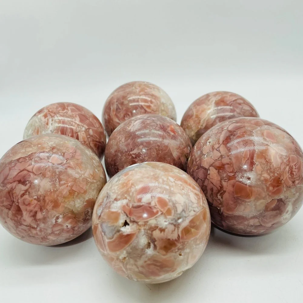 Pink Agate Spheres Ball Wholesale - Image 3