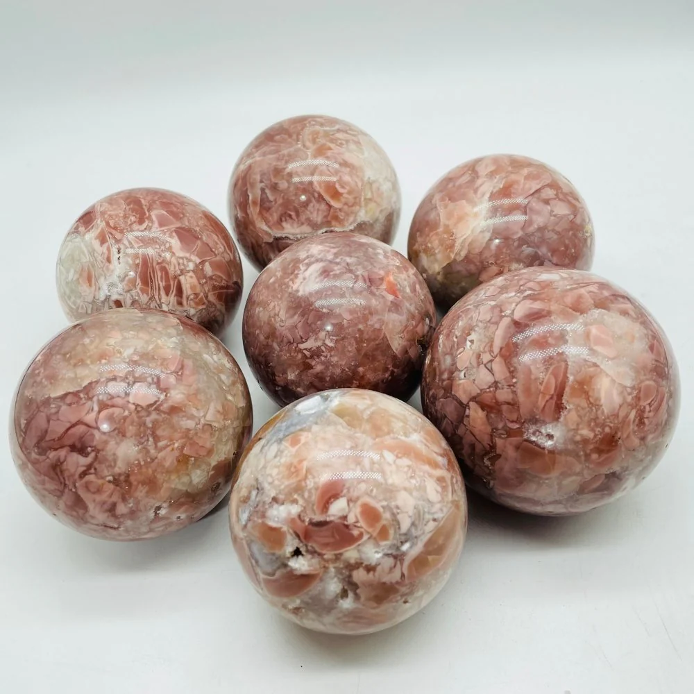 Pink Agate Spheres Ball Wholesale - Image 4
