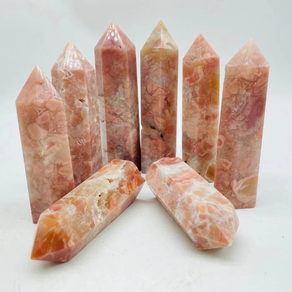 Pink Agate Tower Point Wholesale - Image 4