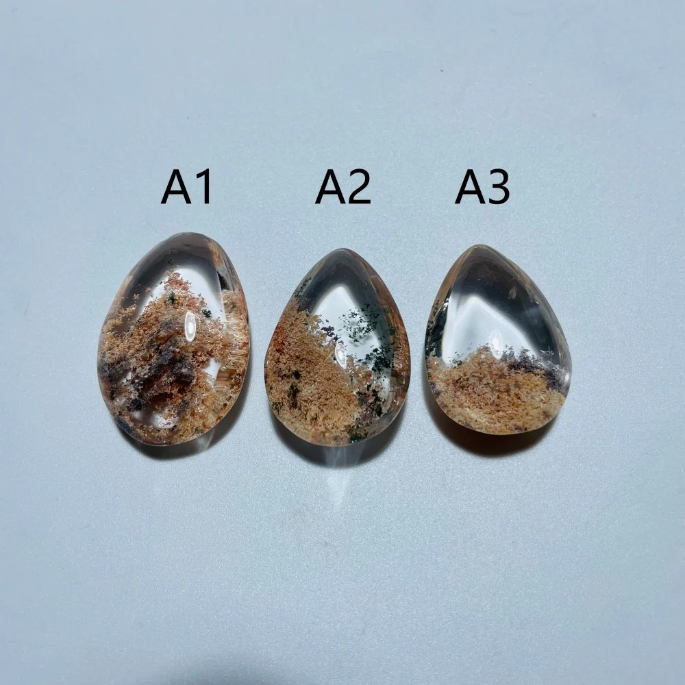 Pink Garden Quartz Teardrop DIY Pendant Jewelry Making - Image 3