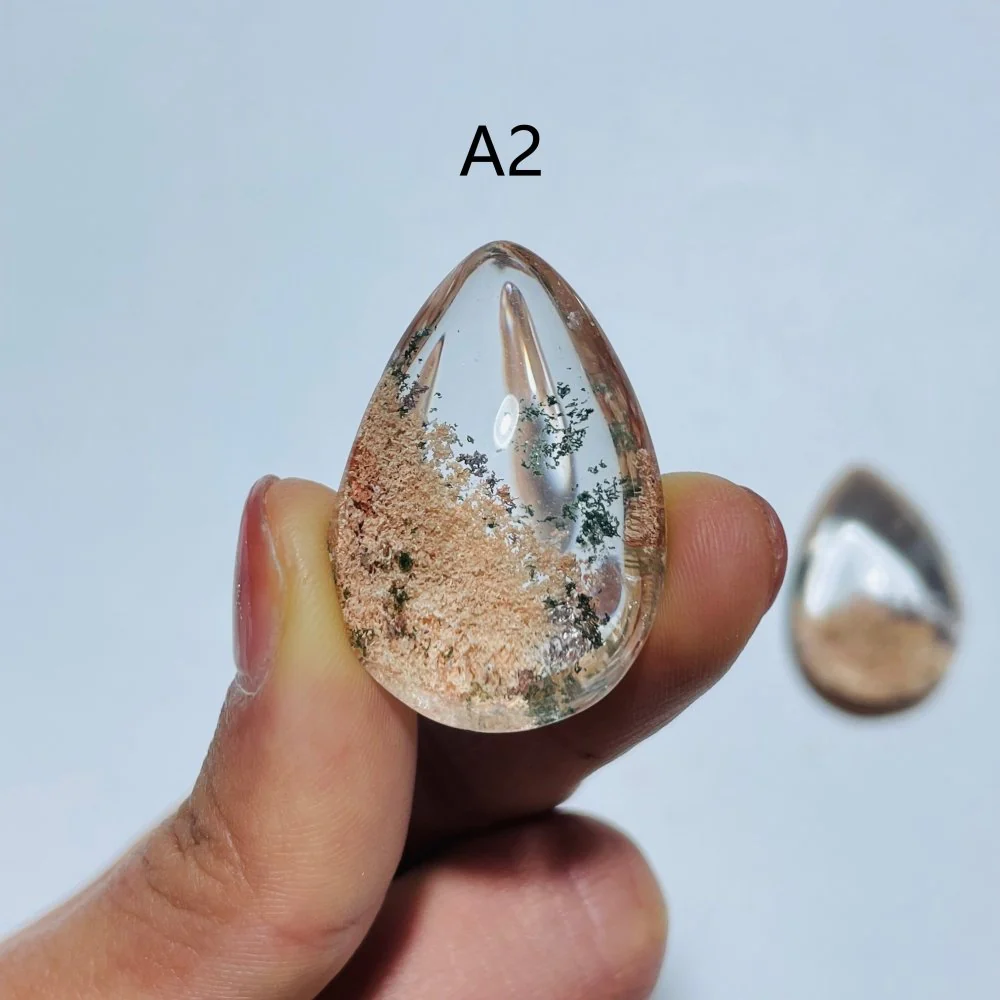 Pink Garden Quartz Teardrop DIY Pendant Jewelry Making - Image 4