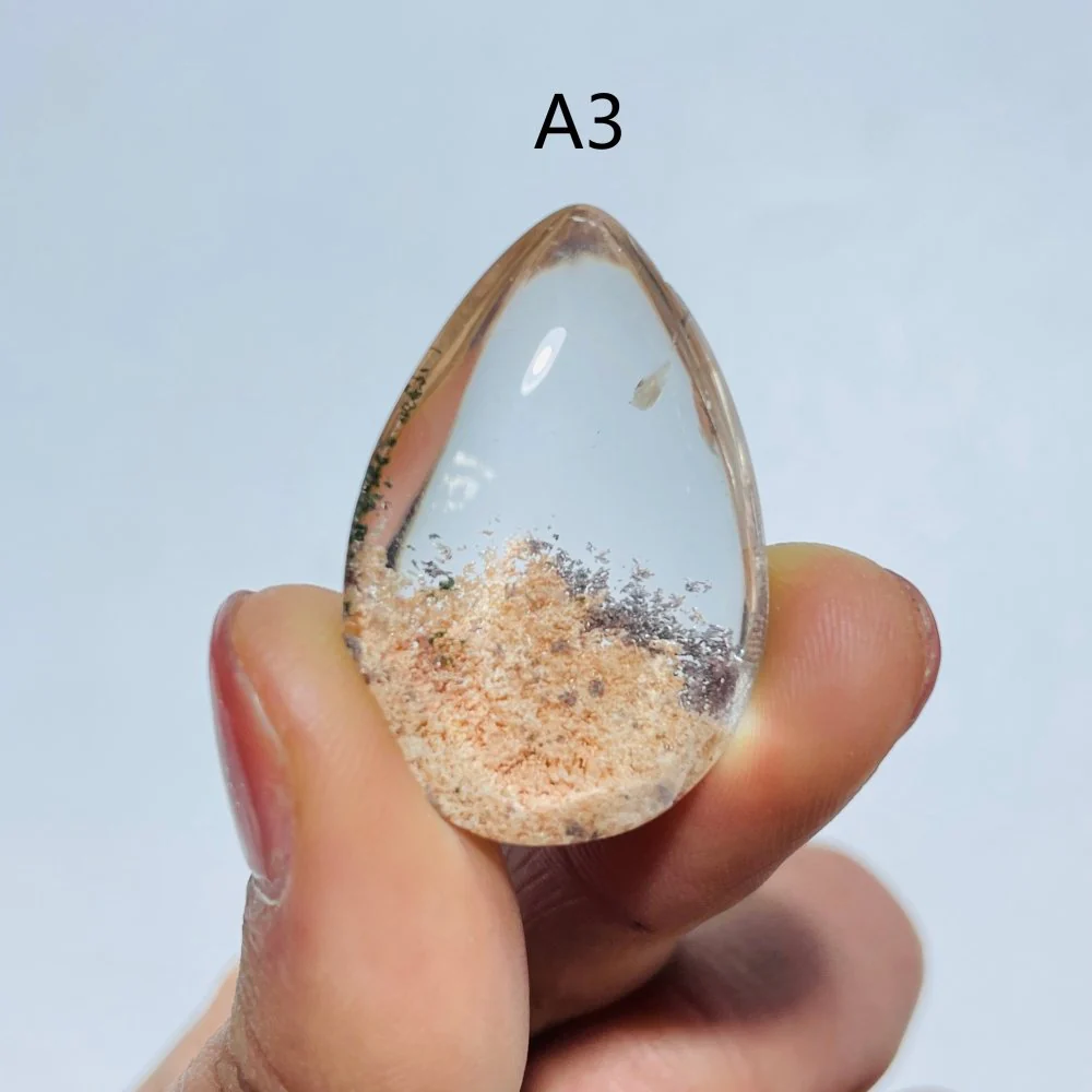 Pink Garden Quartz Teardrop DIY Pendant Jewelry Making - Image 5
