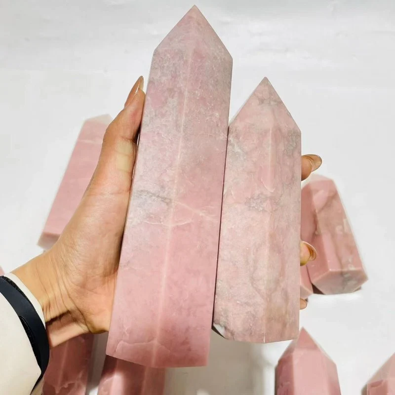 11 Pieces Pink Opal Crystal Tower - Image 7