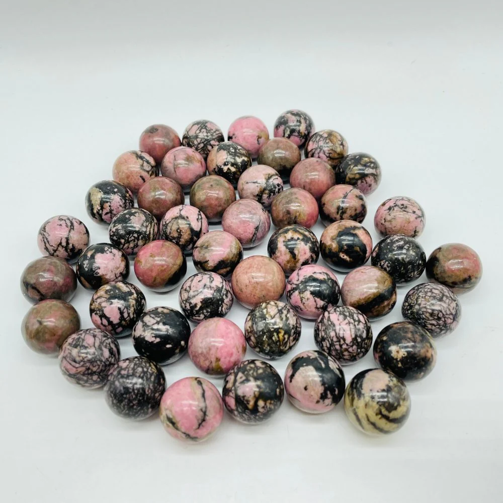Pink Rhodonite Spheres Ball Wholesale - Image 2