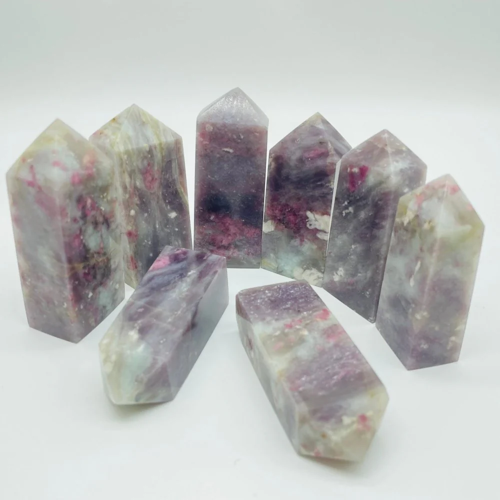 Pink Tourmaline Fat Four-Sided Tower Point Wholesale - Image 3