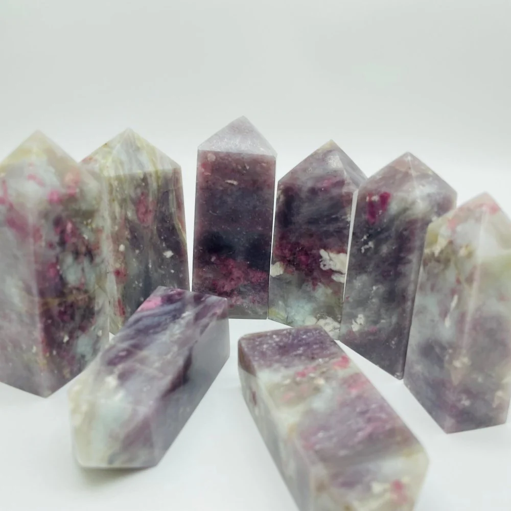 Pink Tourmaline Fat Four-Sided Tower Point Wholesale - Image 4
