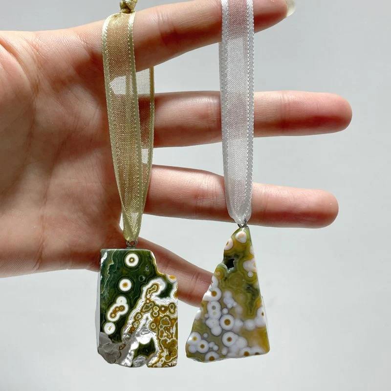 8th Vein Ocean Jasper Christmas Hanging Decoration Car Charm Wholesale - Image 7