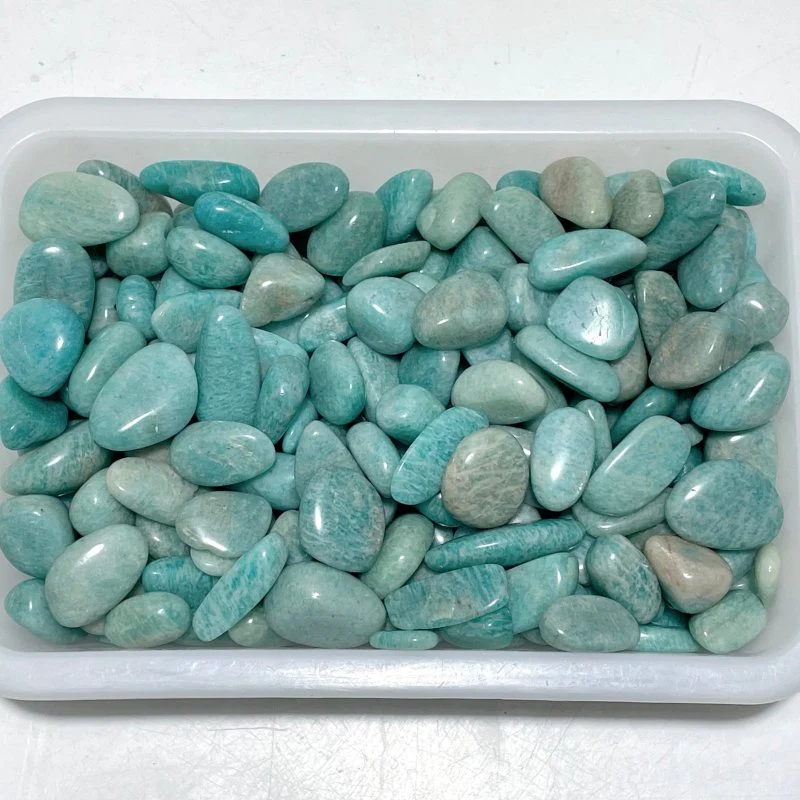 Polished Amazonite Gravel Small Tumbled Mixed Size Wholesale