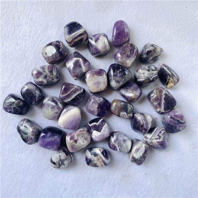Polished Chevron Amethyst Tumbled Stones Wholesale - Image 3