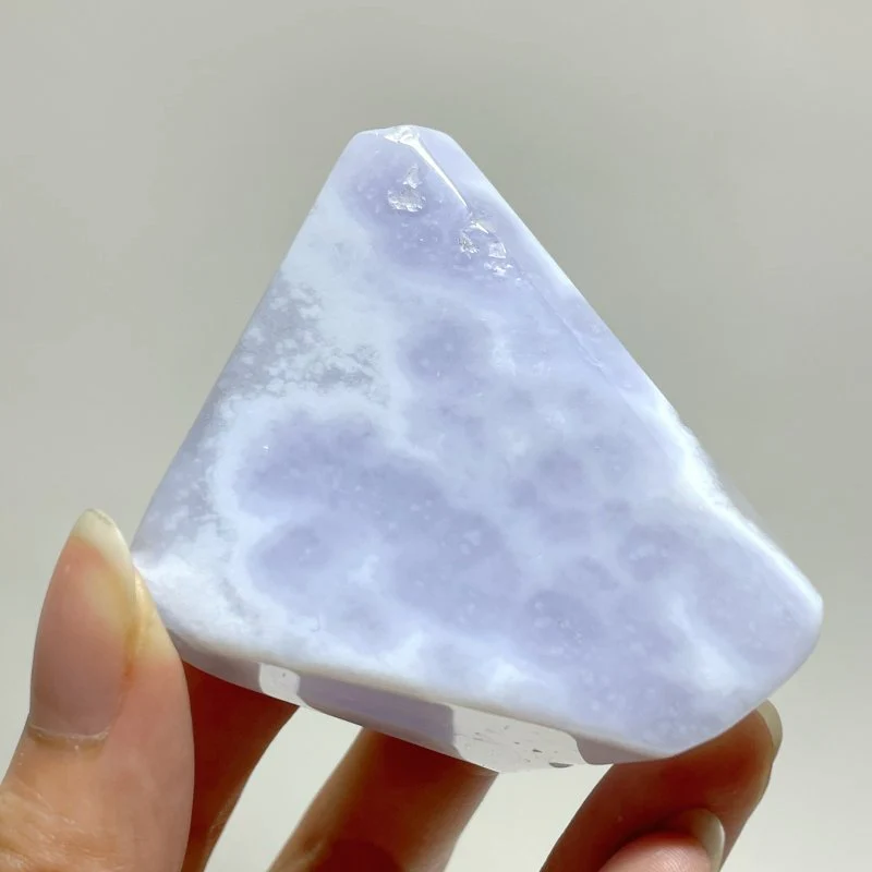 70 Pieces Polished Blue Chalcedony Free Form - Image 5