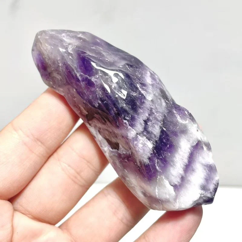 Polished Chevron Amethyst Scepter Magic Wand Wholesale - Image 4