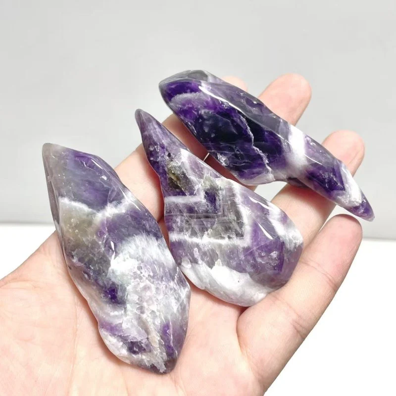 Polished Chevron Amethyst Scepter Magic Wand Wholesale - Image 5