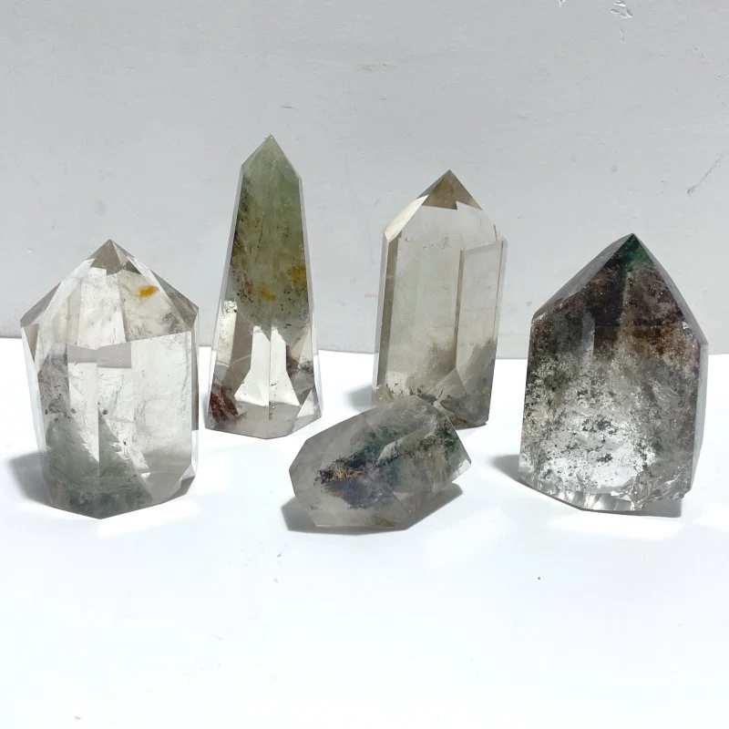 5 Pieces Polished Garden Quartz Free Form