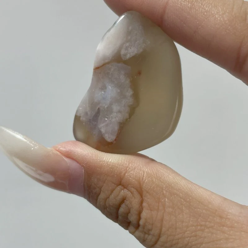 Polished Green Sakura Flower Agate Free Form Mixed Size Wholesale - Image 6