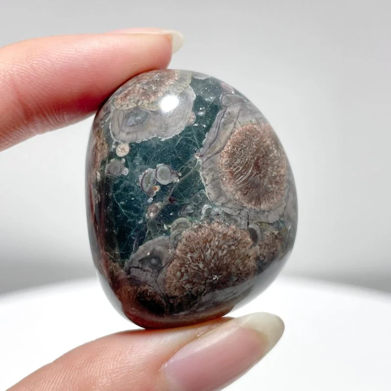 Green Sakura Flower Stone Tumbled Wholesale - Image 4