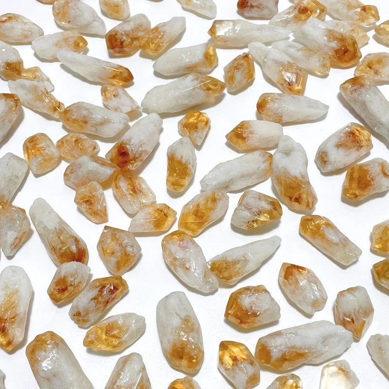 Machine Polished Heat Treatment Citrine Point Wholesale
