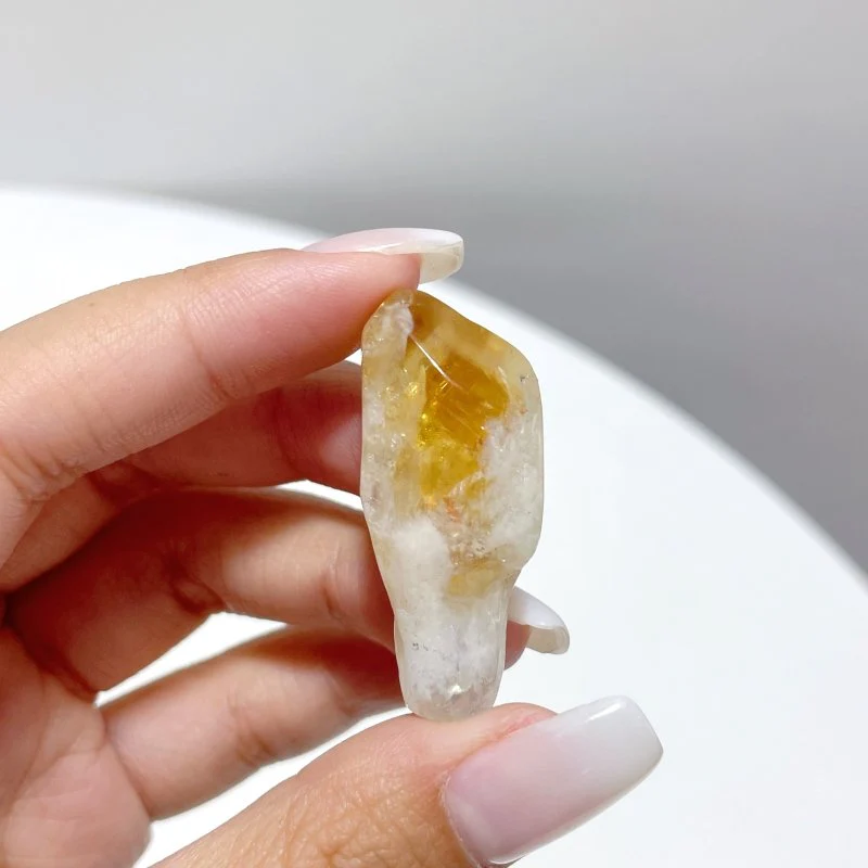 Machine Polished Heat Treatment Citrine Point Wholesale - Image 4