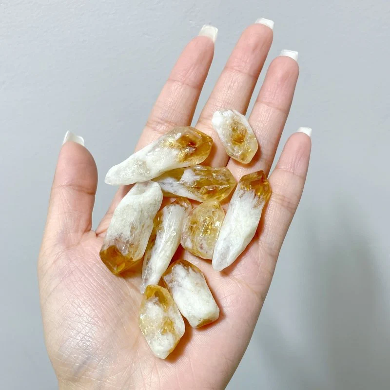 Machine Polished Heat Treatment Citrine Point Wholesale - Image 6