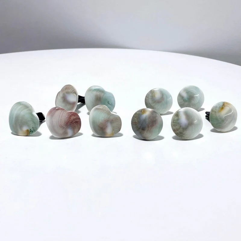 2 Shapes Polished Shell Fossil Car Air Vent Clips Wholesale Car Accessories